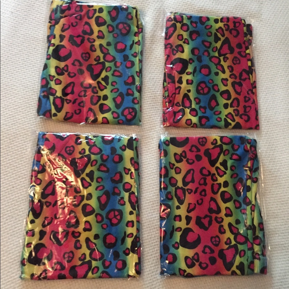 BNWT raindow cheetah print leggings